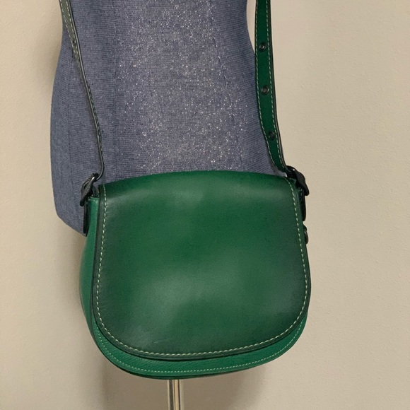 Coach 1941 Cypress Saddle 23 with Snakeskin Trim - Picture 2 of 8